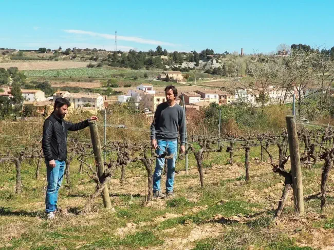 L’Àlex i en Joan a Vinya Marcelino